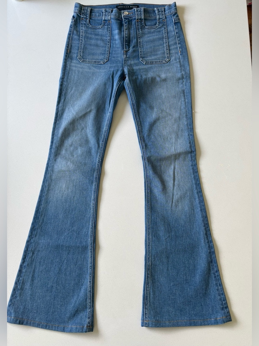 Veronica Beard Women's Blue Flare Jeans, sz 26